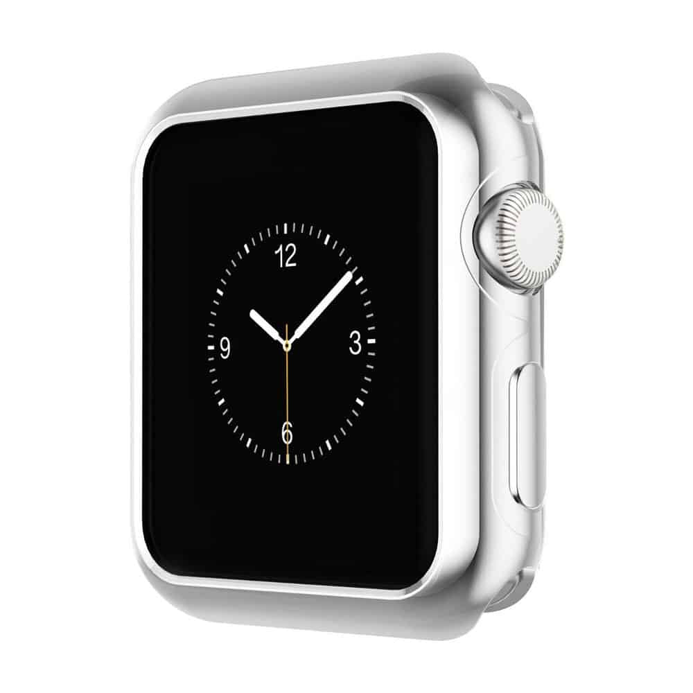 Protective TPU Bumper Case for 42MM Apple iWatch - Silver