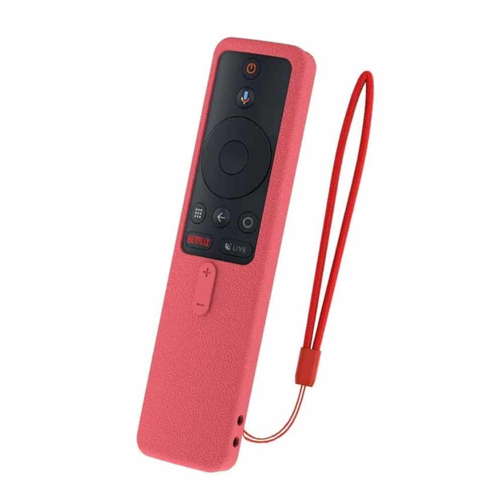 TV Remote Control Silicone Protector for Xiaomi MI Box S 2018- Red x2 Combo