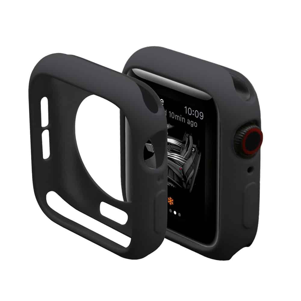 Silicone Protective Case for 44mm Apple Watch- Black