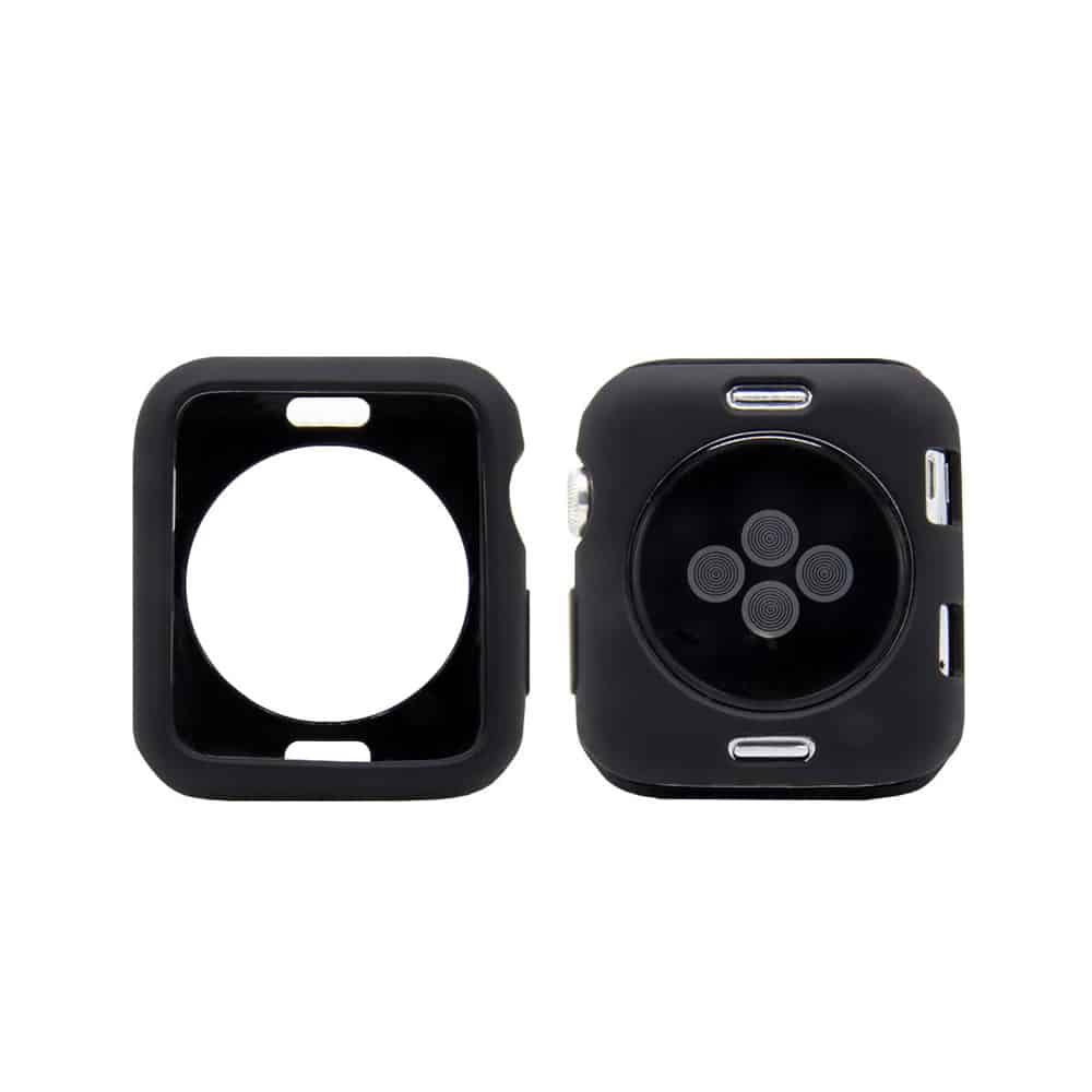 Silicone Protective Case for 44mm Apple Watch- Black
