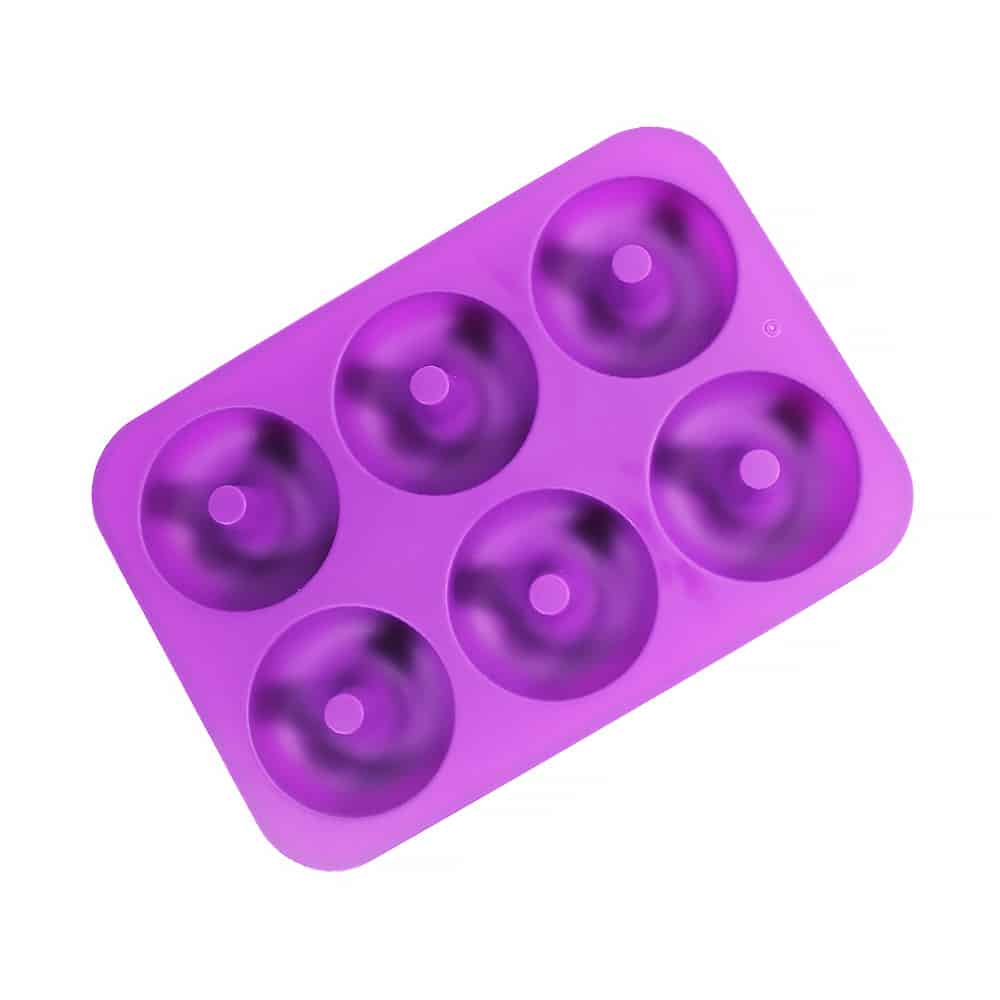 6 Doughnut Non-Stick Dishwasher Safe Silicone Baking Mould