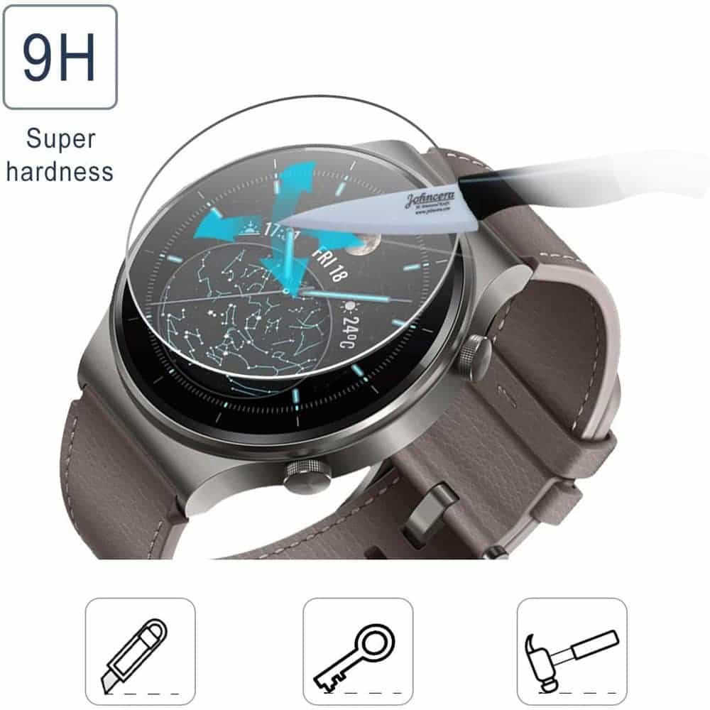 42mm Clear Glass Screen Protector for Garmin Forerunner 225 x3 Combo