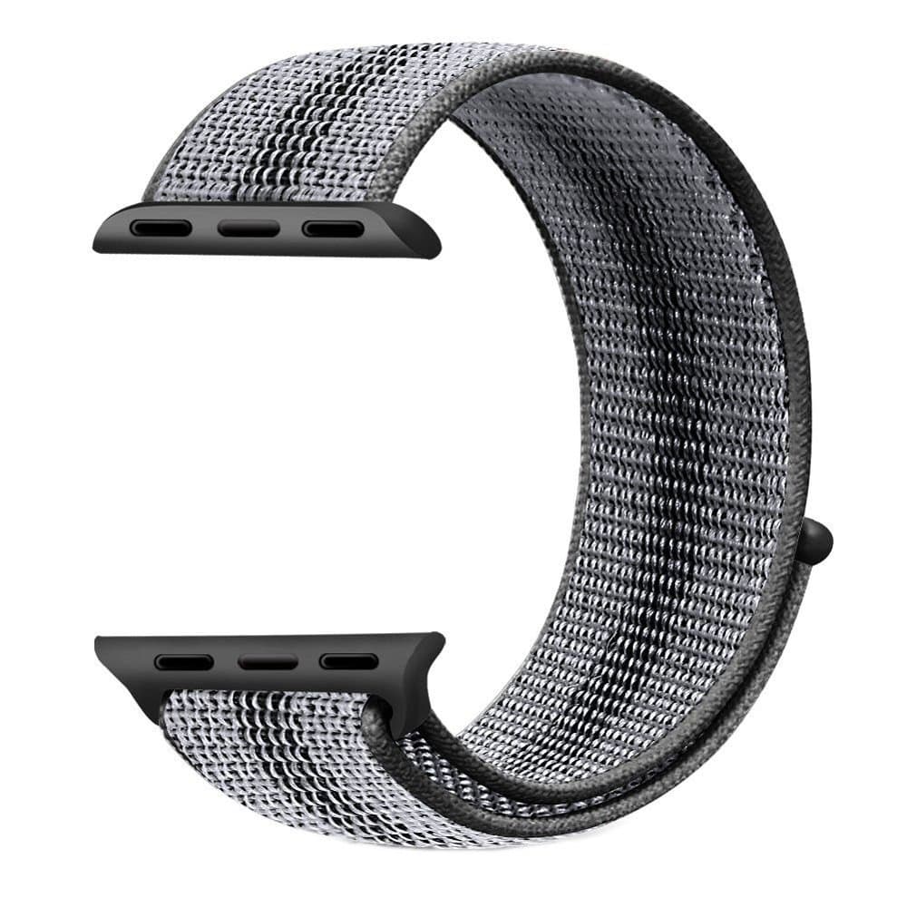 Velcro Nylon Strap for 38/40/41mm Apple watch - Black