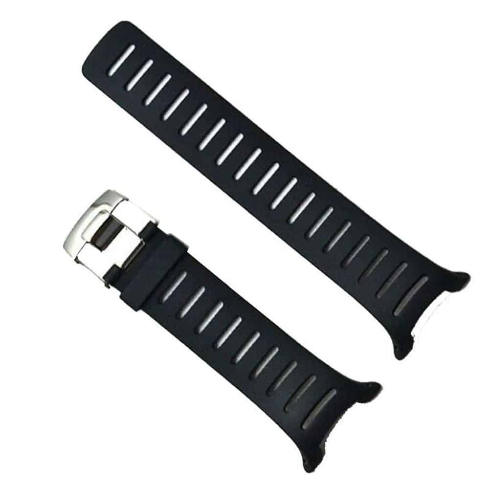 34mm Silicone Strap for Suunto T1/T1C/T3/T3C/T3D/T4C/T4D- Black