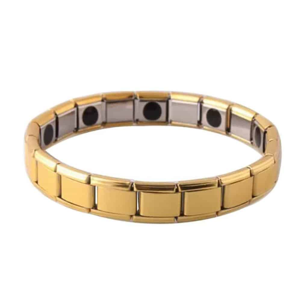 Magnetic Therapy Titanium Stainless Steel Bracelet- Gold