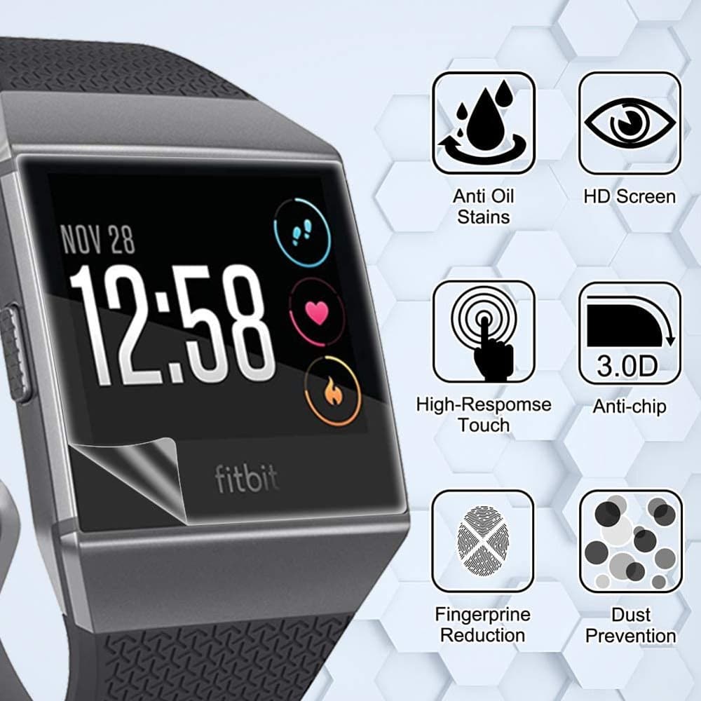34mm Tempered Glass Screen Protector for Fitbit Ionic