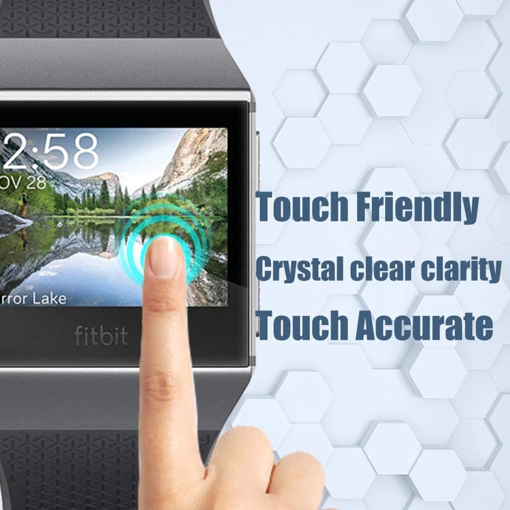 34mm Tempered Glass Screen Protector for Fitbit Ionic