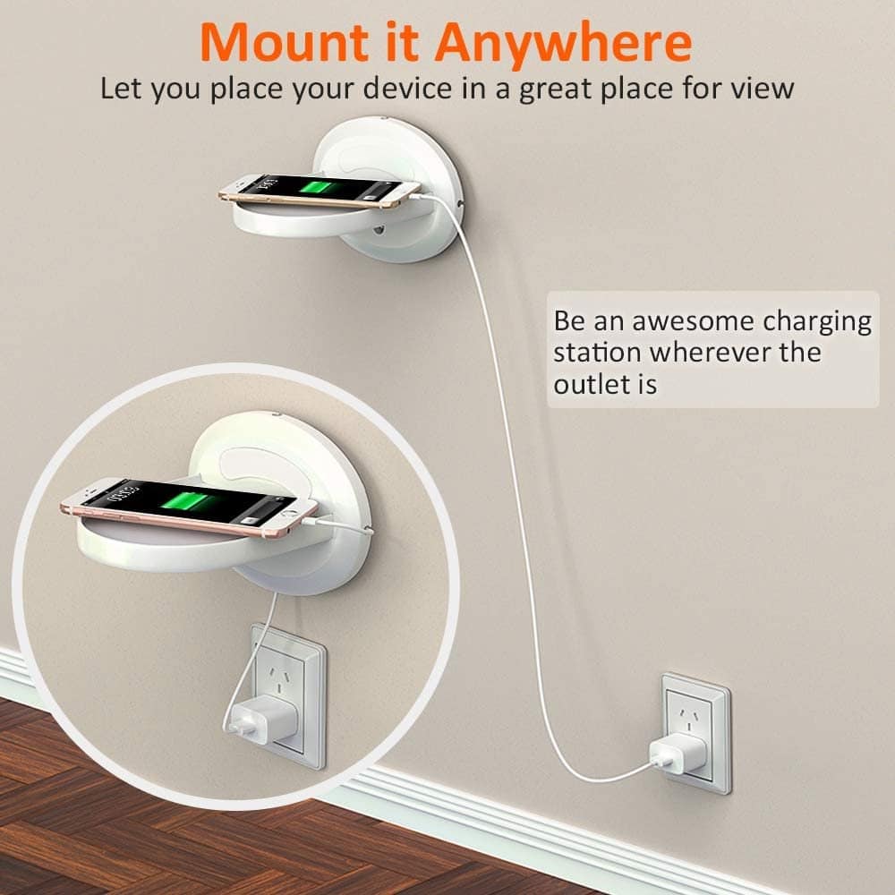 Home Office Wall Mount Shelf Holder for Phone/ Speaker/ Router