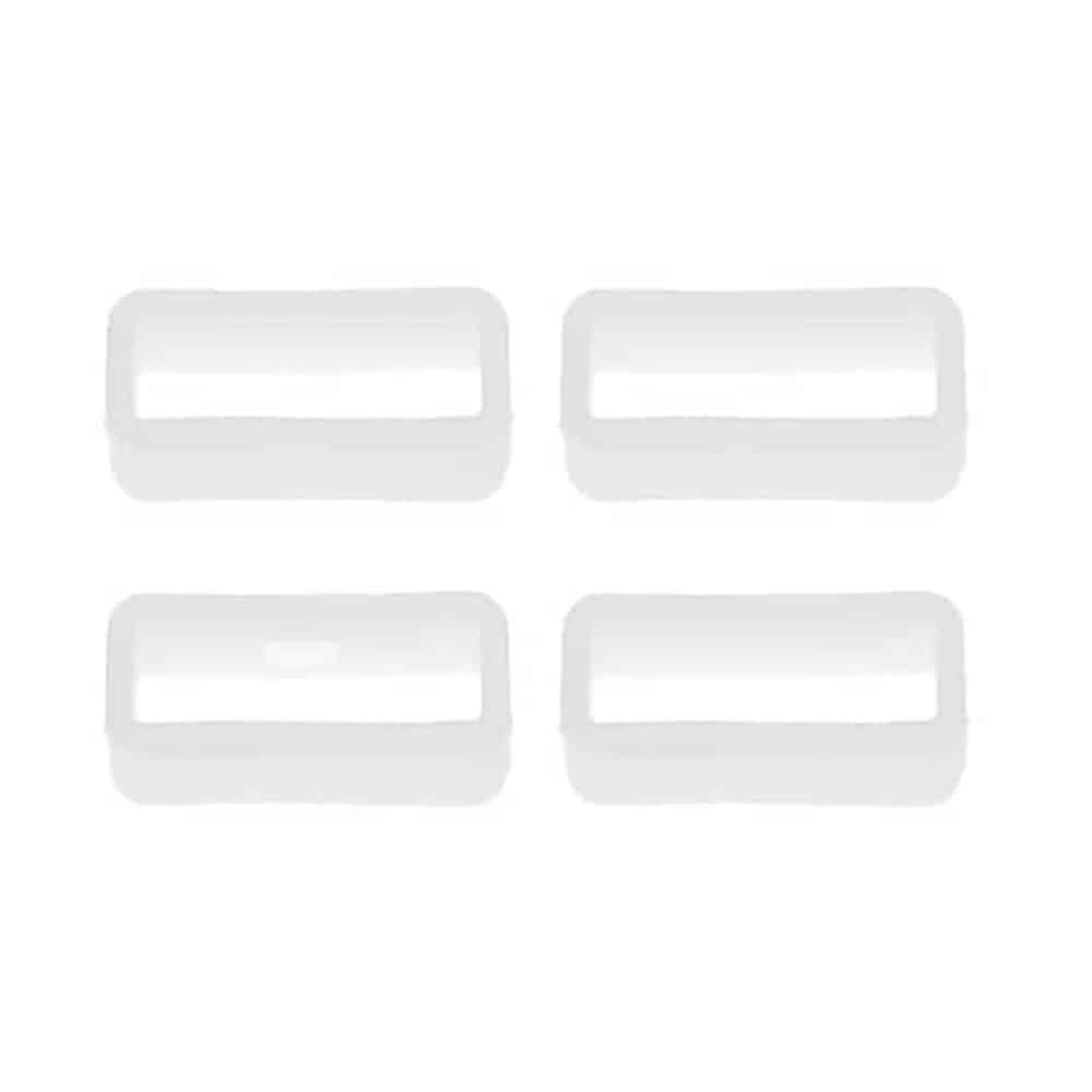 Watch 20MM Silicone Strap Band Saver 4pc - White
