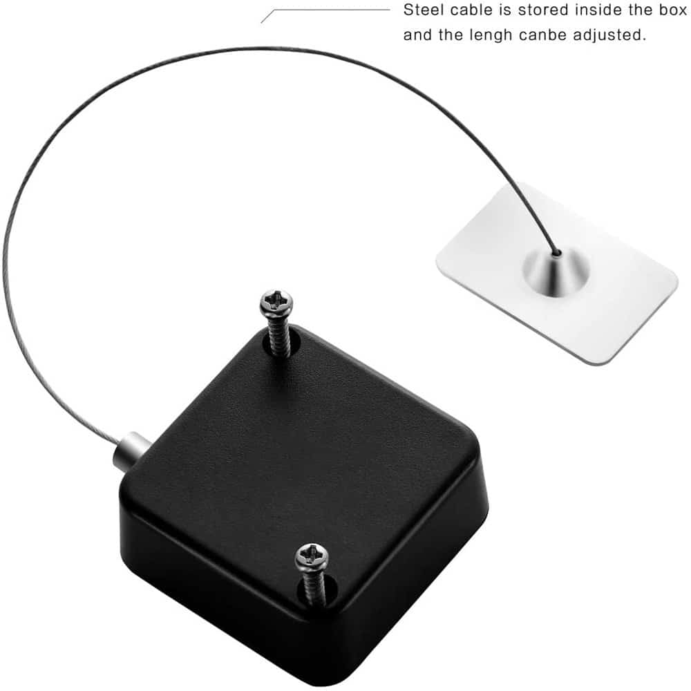 Anti-Theft Retractable Cable Lock for Tablet Laptop Smartphone