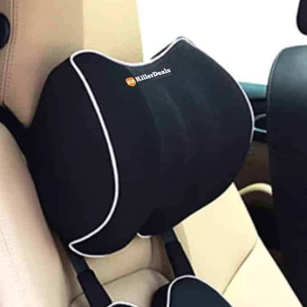 Car Travel Memory Foam Neck / Lower Back Support Cushions