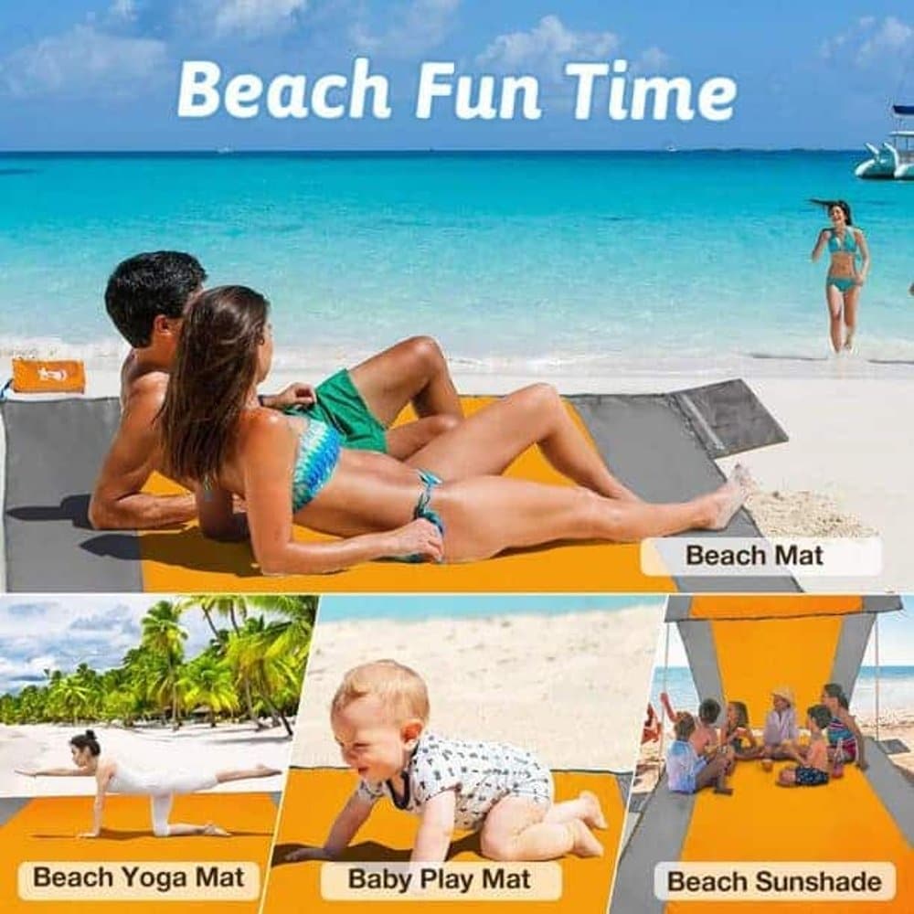Camping Sand-Free Waterproof Beach Blanket 2m x 2.5m