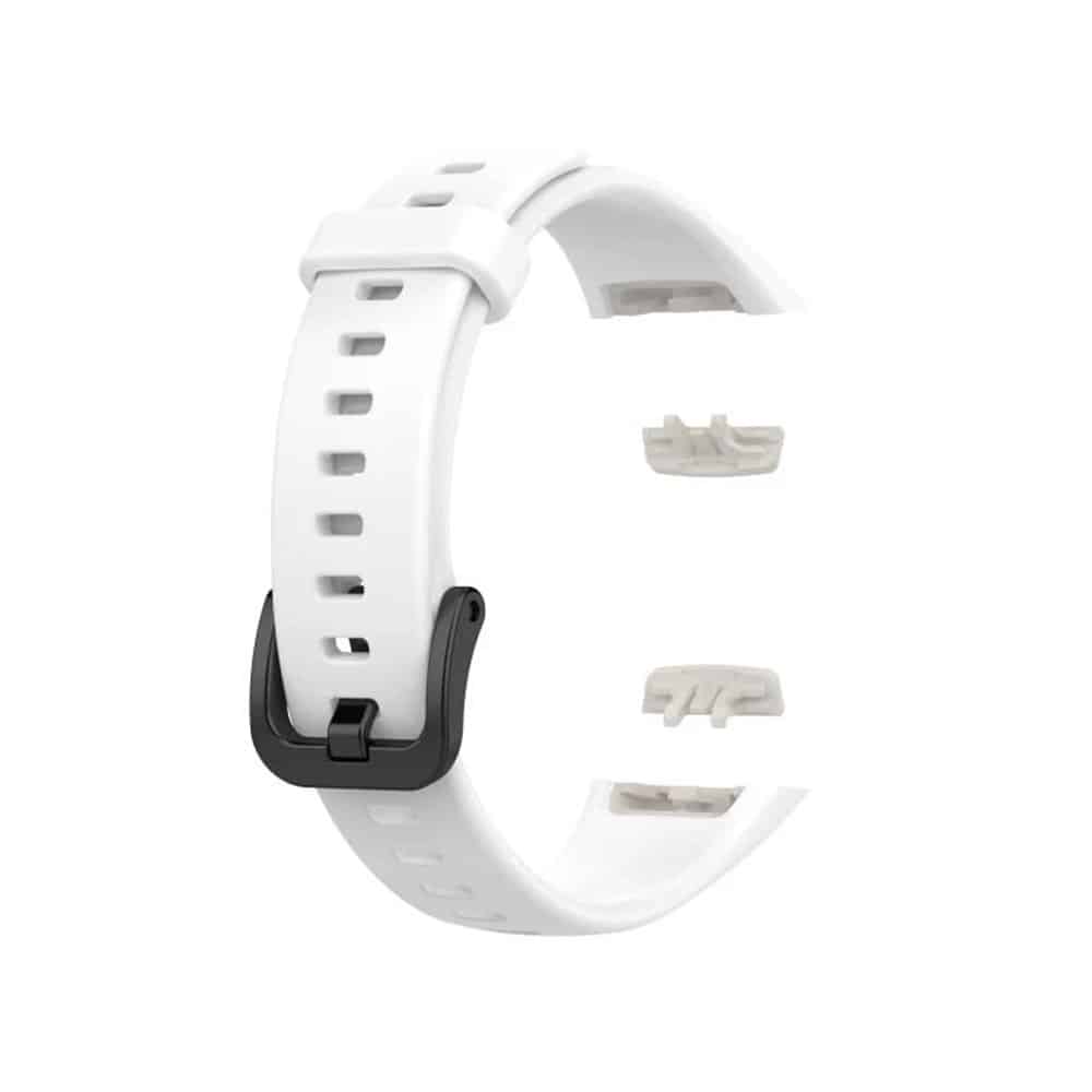 Huawei Band 6/Honor Band 6 replacement silicone strap - White (S-M)