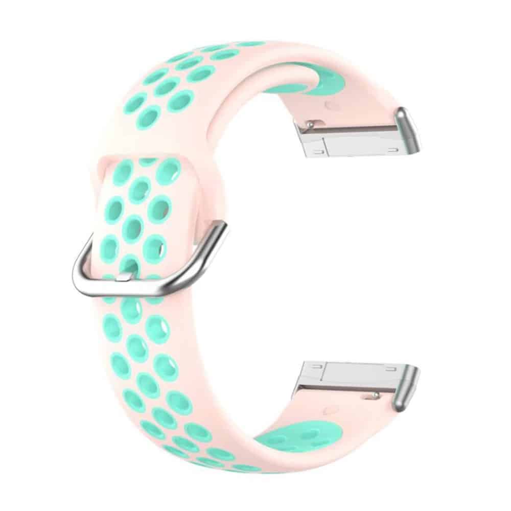Silicone Band for Fitbit Versa3/Sense - Pink+Frost Blue