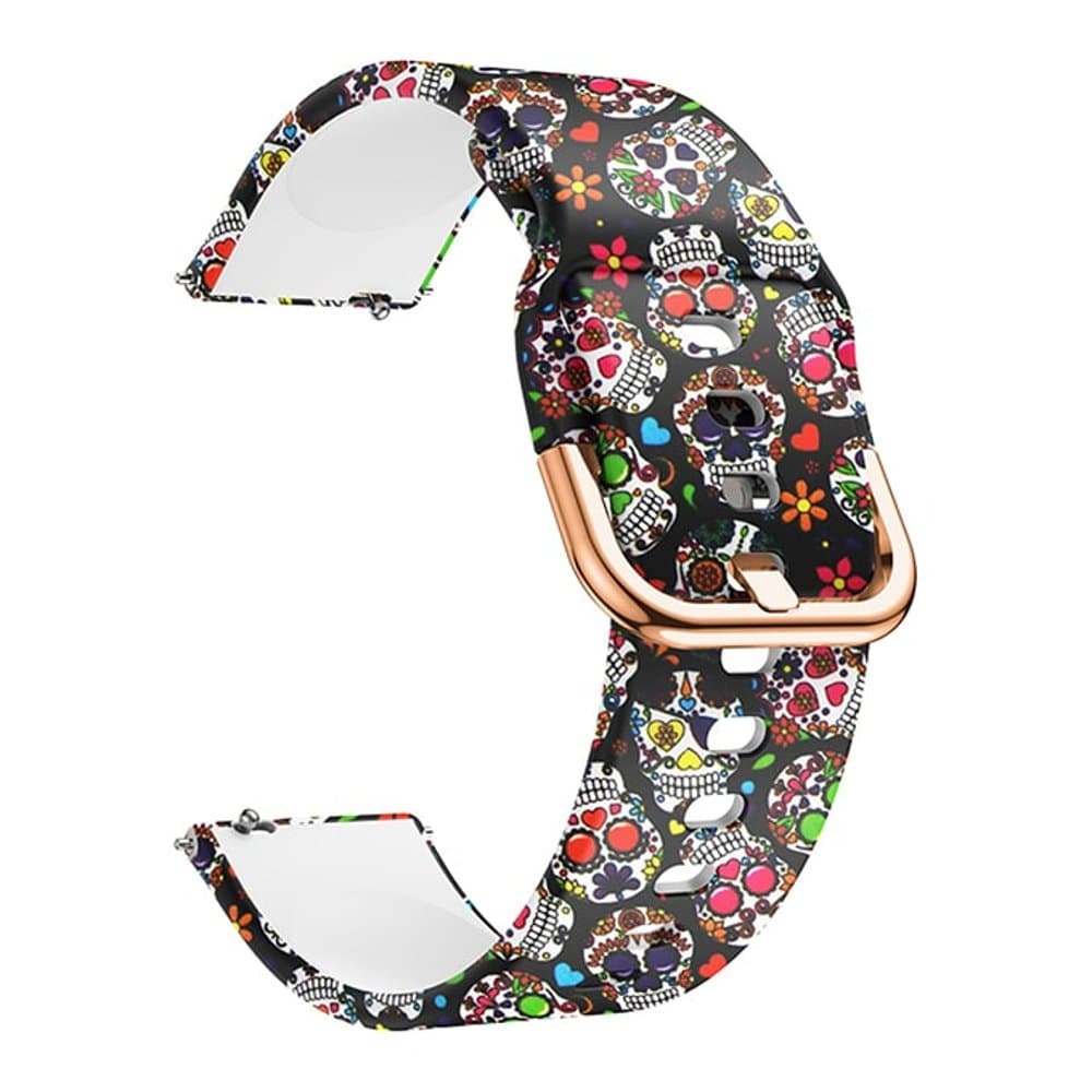 19MM silicone band - Colour Skull