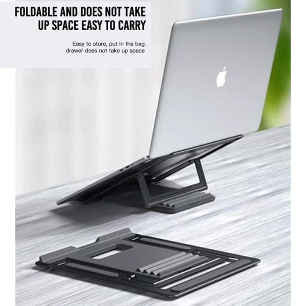 Non-Slip Silicone Pad Aluminium Alloy Notebook/Laptop Holder