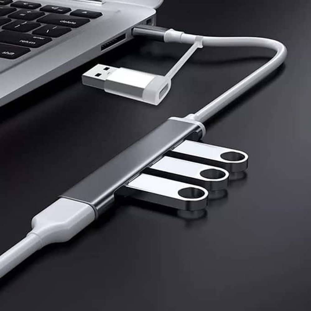 Multifunctional High-Speed 3-Port Hub, Type-C to USB 3.0