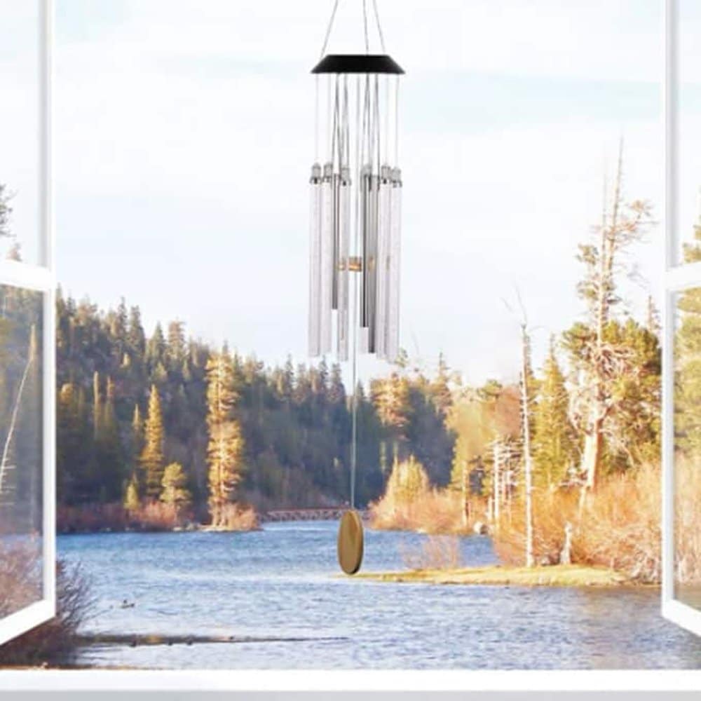 Garden Verandah Outdoor Solar Powered LED Wind Chime Light