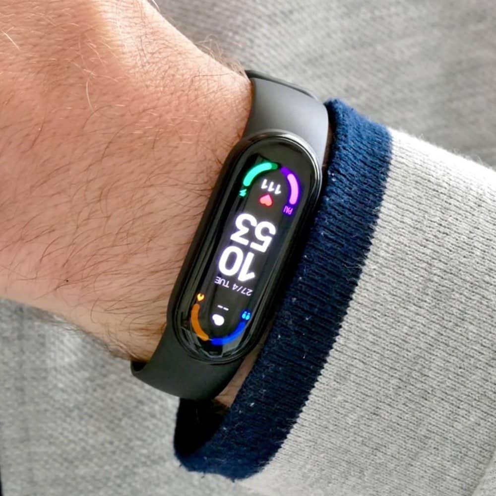 Silicone Strap for Mi Band 7/ Mi Band 6/ Mi Band 5- Black