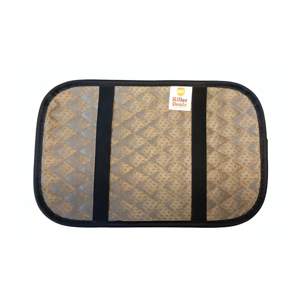 Car PU Leather Non-Slip Soft Armrest Centre Console Cover Mat