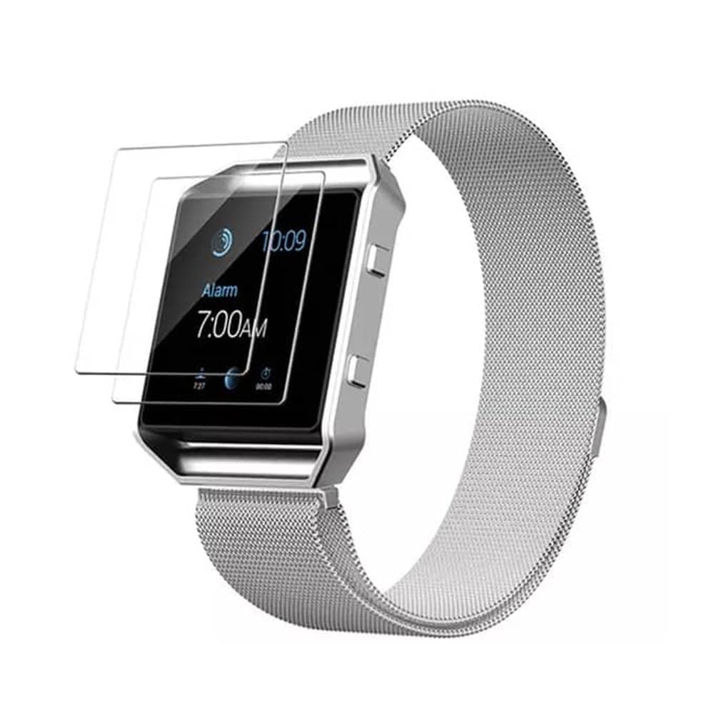 34mm No-Scratch Tempered Glass Screen Protector for Fitbit Blaze x3 Combo