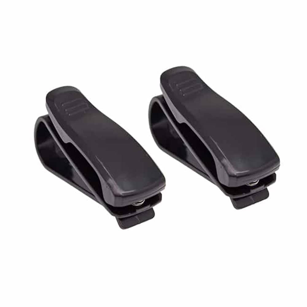 Car Visor Glasses Sunglasses & Ticket Credit Card Clip Holder (Black) 2 pack Combo