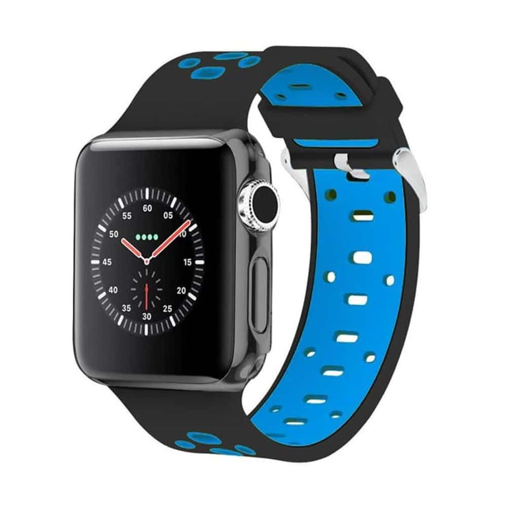 Sporty Silicone Strap for 42/44/45/49mm Apple Watch- 3-Colour Combo