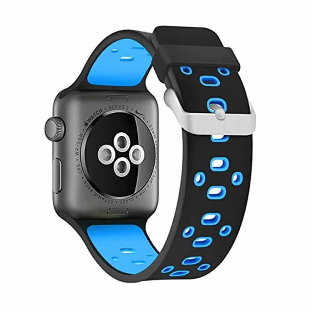 Sporty Silicone Strap for 42/44/45/49mm Apple Watch- 3-Colour Combo