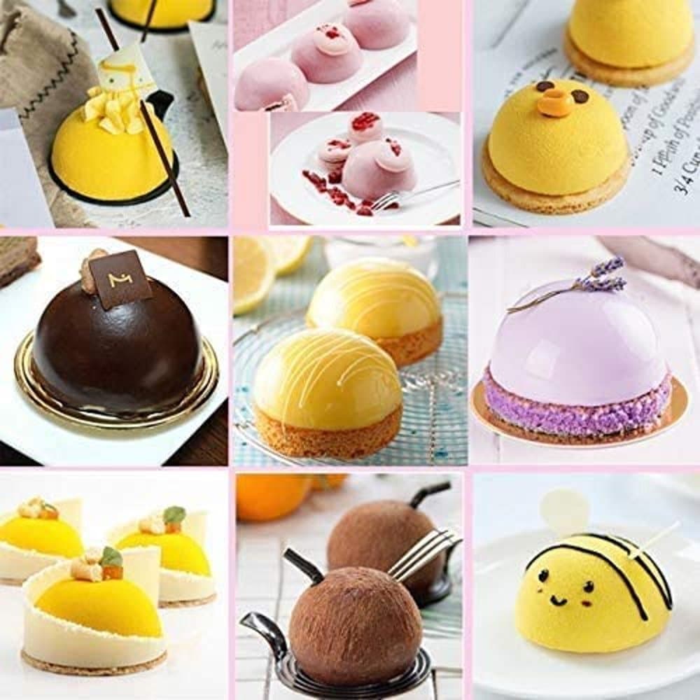 Mini Buche French Pastry & Round Silicone Baking Mould Combo