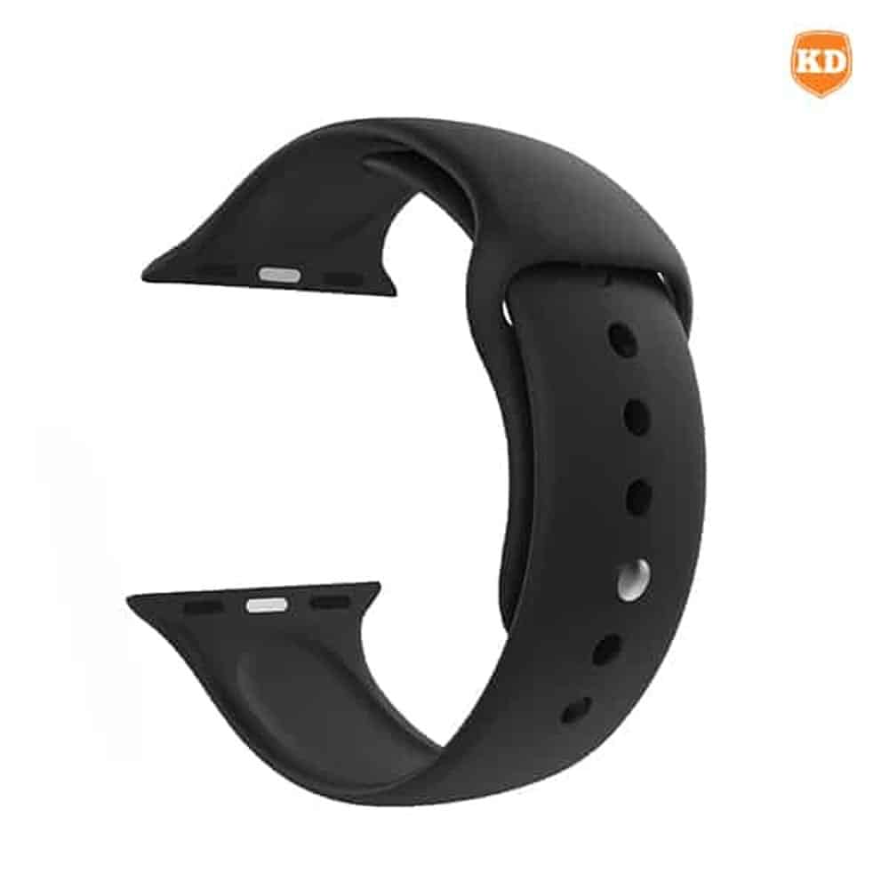 Silicone Strap for 42/44/45/49mm Apple Watch (M/L)- Combo - Cheetah + Black
