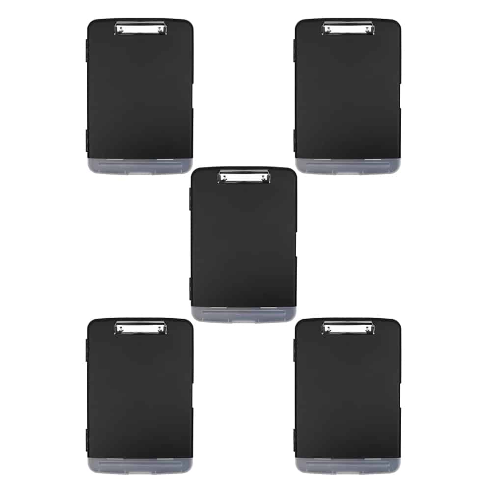 A4 Document Binder Clipboard- Pen Holder & Storage Compartment x 5 Combo