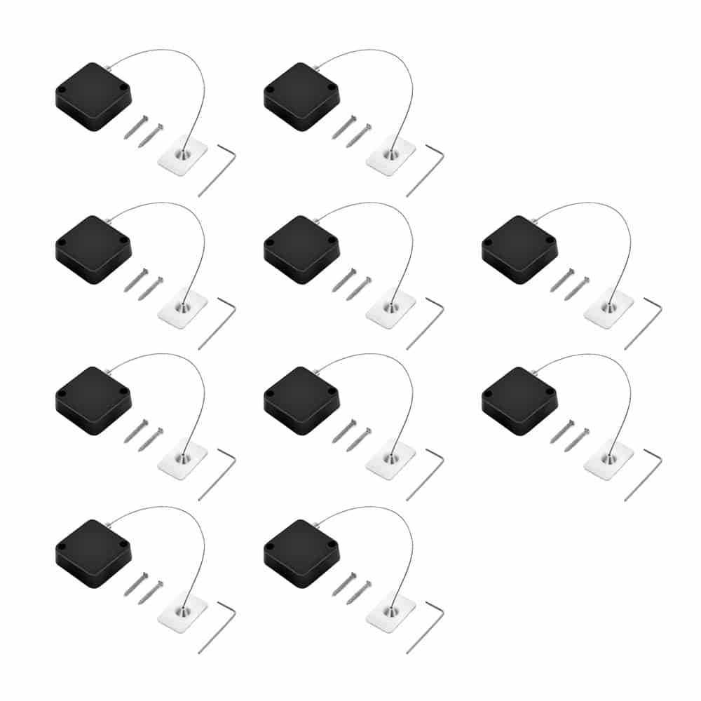 Anti-Theft Retractable Cable Lock for Tablet/Laptop/Smartphone x 10 Combo