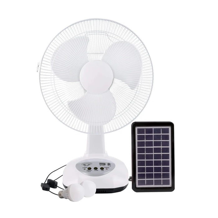 12 inch Rechargeable Fan with LED Lights 12V