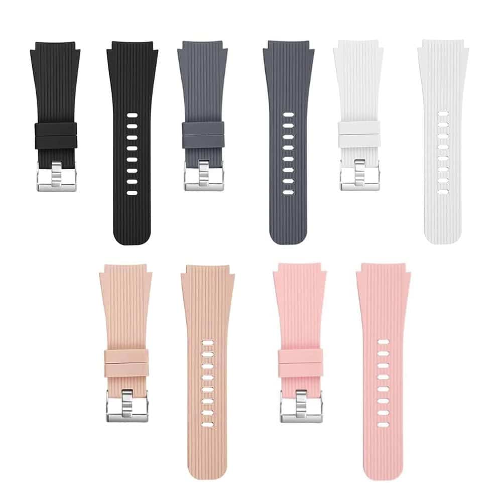 22mm Silicone Strap For Samsung Galaxy SM-R810- Grey (M/L)