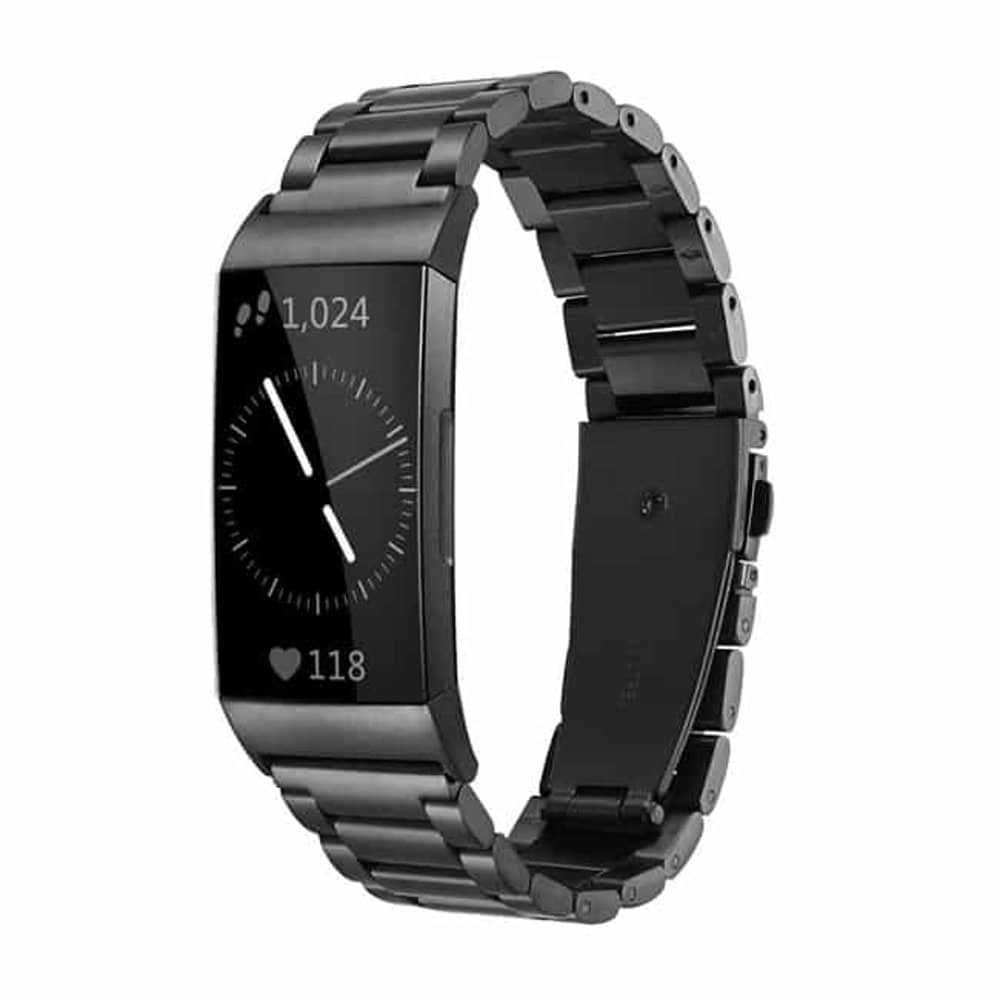 Stainless Steel Adapter Connector for Fitbit Charge 3/4 (18mm strap) - Rose Gold