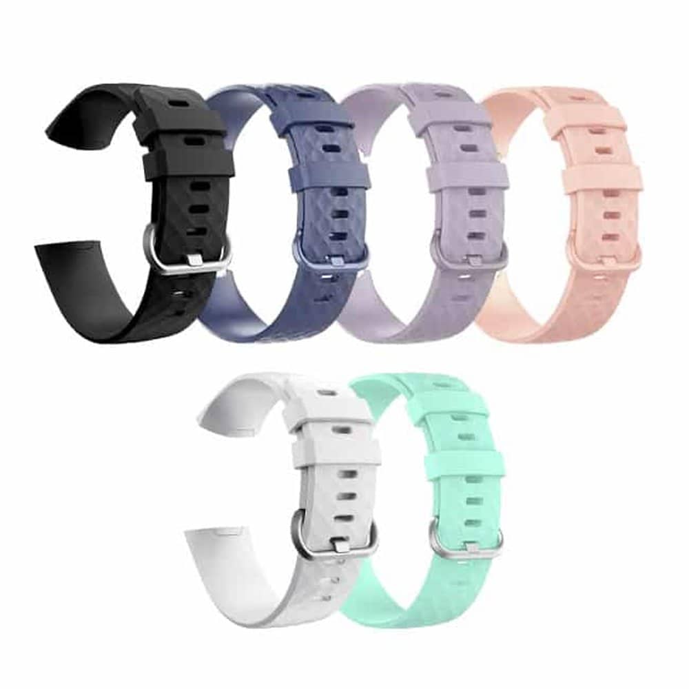 Silicone Strap for Fitbit Charge 3/4, Sense S/M - Turquoise Blue