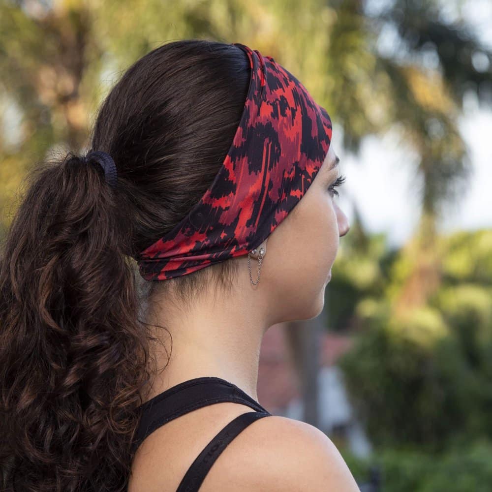 Sports Sweat Head Band/Buff for Yoga, Running, Cycling - Yellow