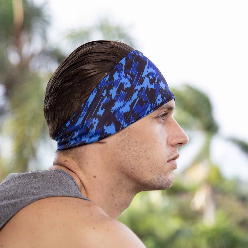 Sports Sweat Head Band/Buff for Yoga, Running, Cycling - Yellow