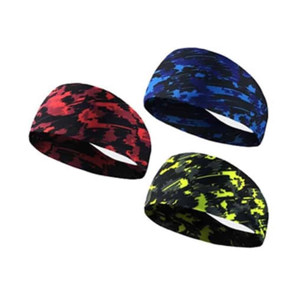 Sports Sweat Head Band/Buff for Yoga, Running, Cycling - Yellow