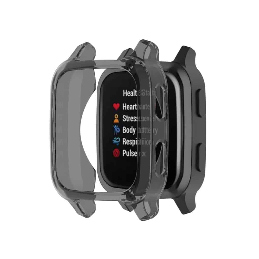 Garmin Venu Square replacement TPU silicone protective case - Black