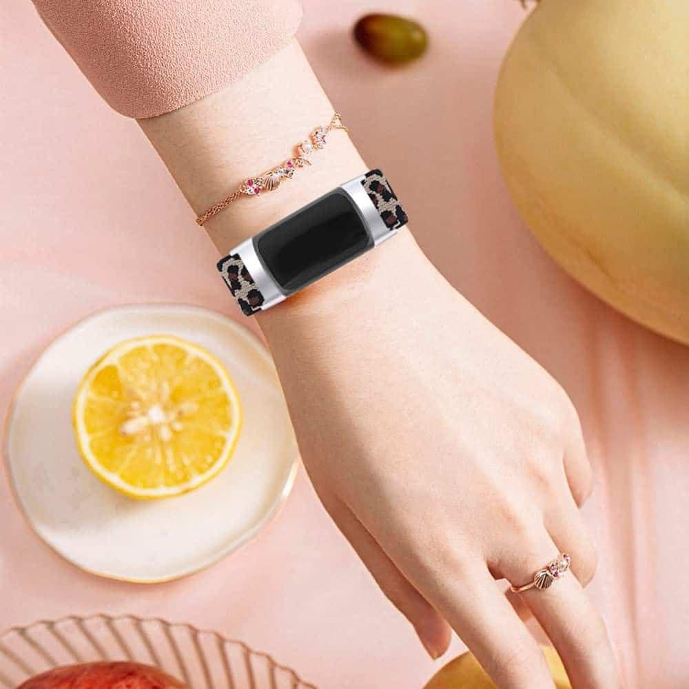 Nylon Band for Fitbit Charge 5 - Leopard