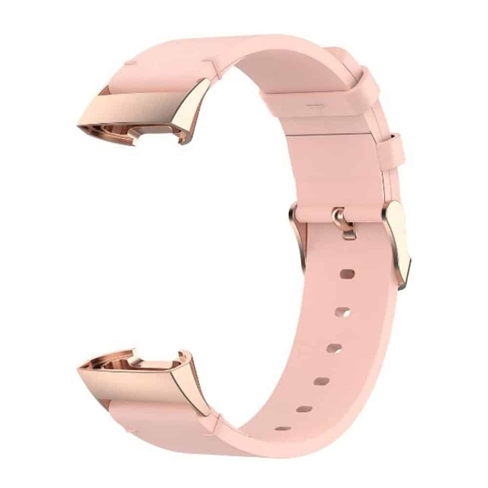 Leather Band for Fitbit Charge 3/SE/4 - Pink