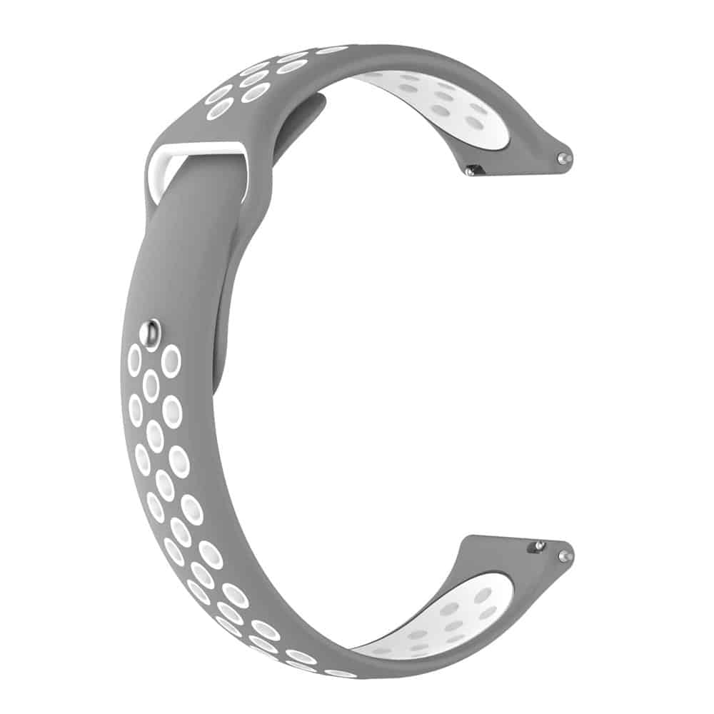 Silicone Strap for Garmin Fenix Chronos - Black+White