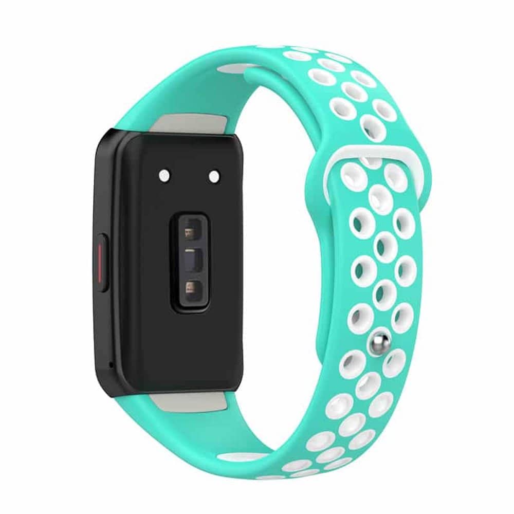 Silicone Strap for Huawei Band 6/Pro/ Honor Band 6 - Frost Blue+White