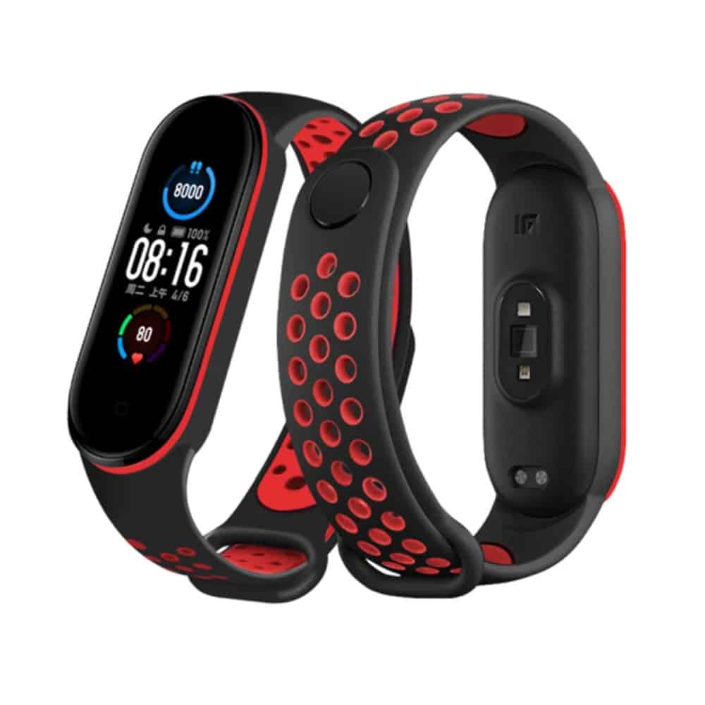Silicone Band for xiaomi band 3/4 - Black+White