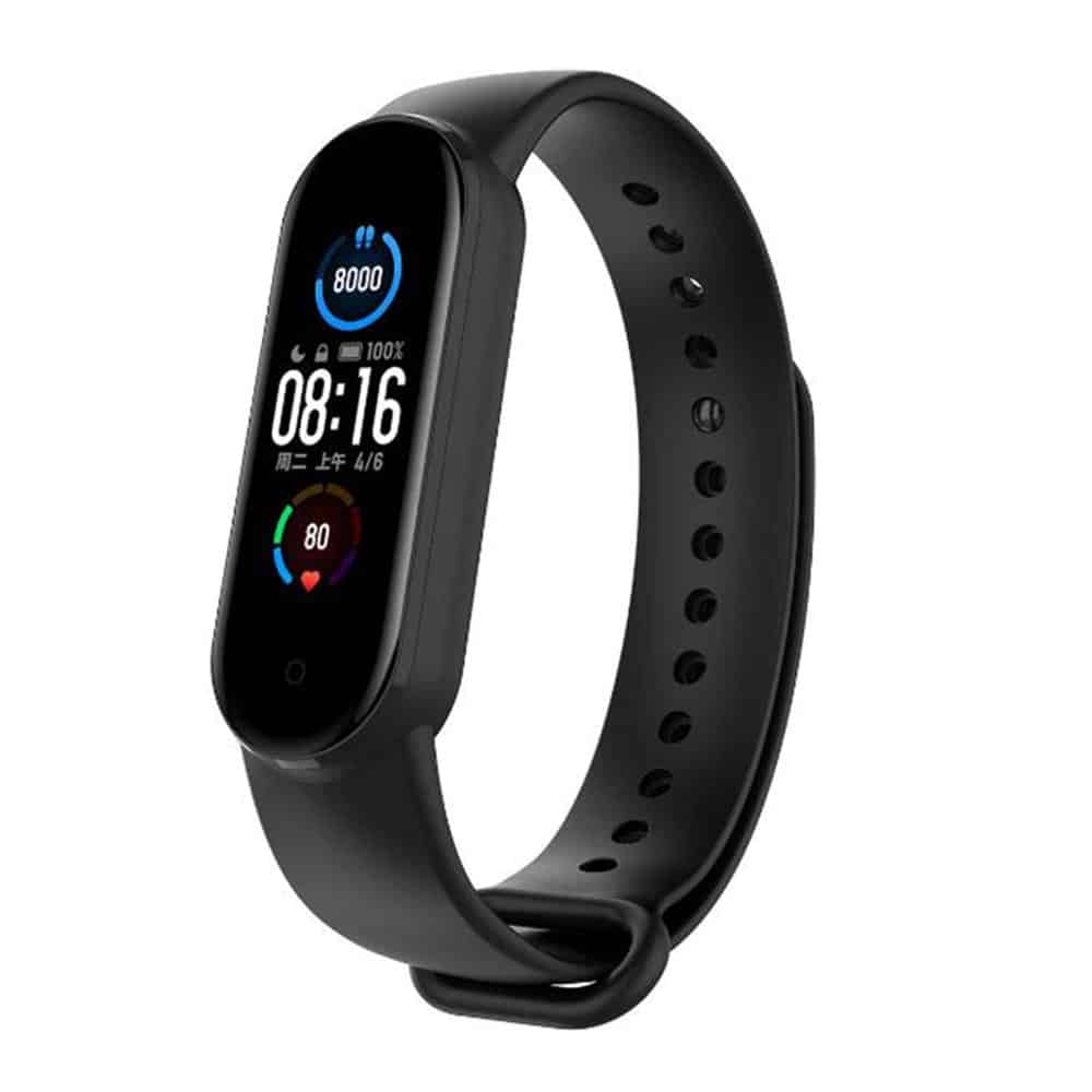 Silicone Band for xiaomi band 5 - White
