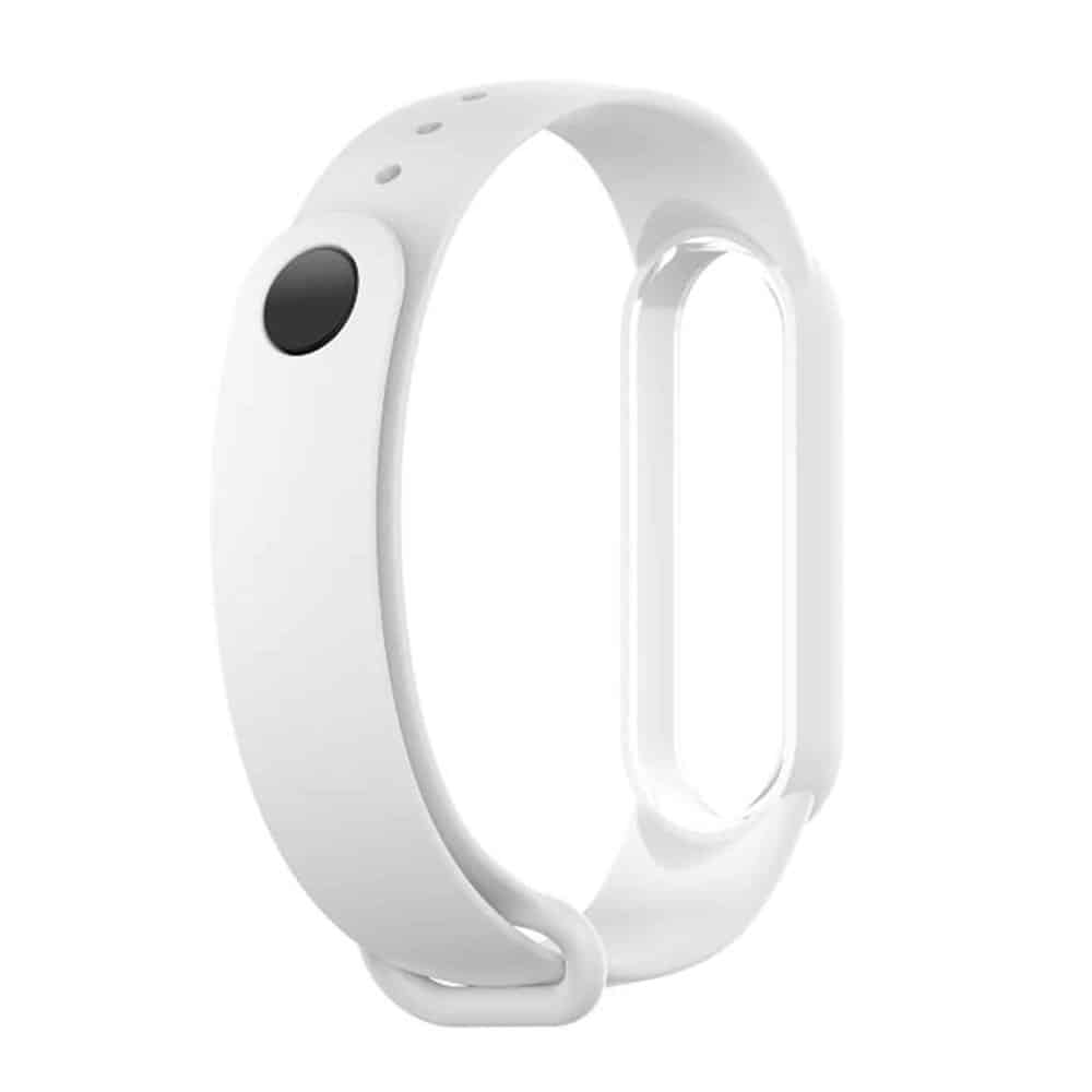 Silicone Band for xiaomi band 5 - White