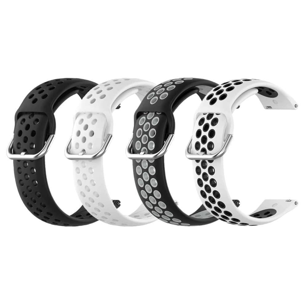 Silicone Band for Fitbit Versa/2/Lite Blaze(23mm) - Black+Grey