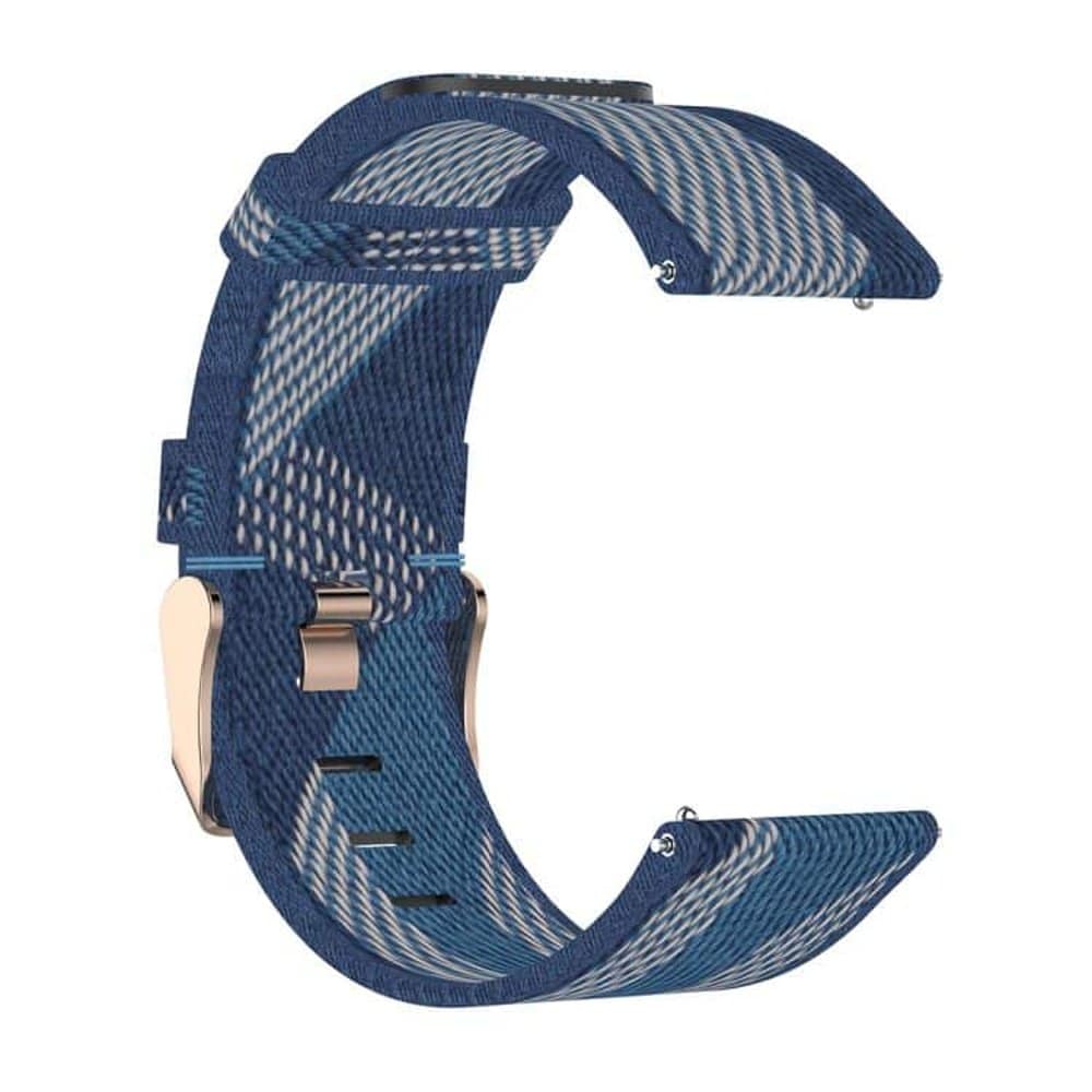 Nylon Band for Fitbit Versa/2/Lite Blaze - Navy stripe