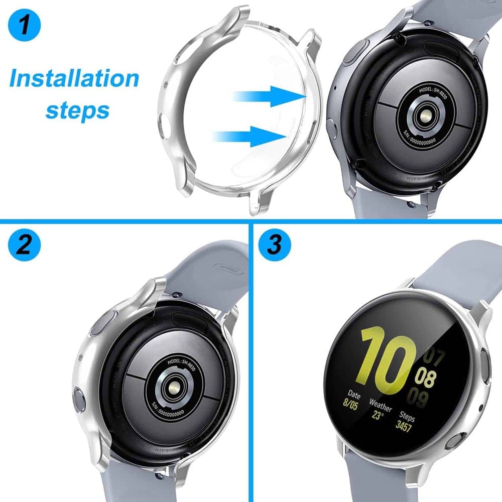 44mm Samsung Galaxy Watch Active 2 TPU protective case - Rose gold